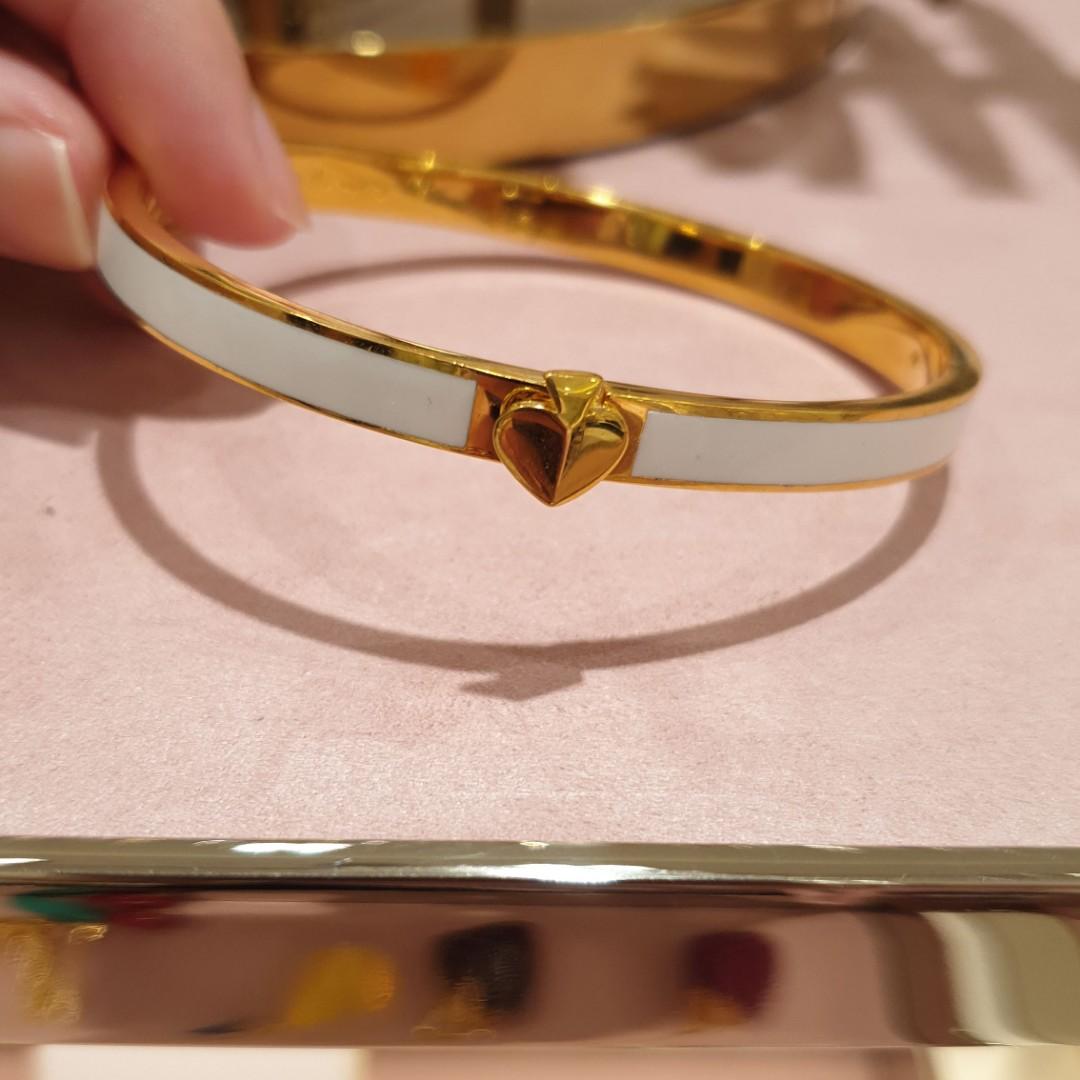 Kate spade white bangle outlet