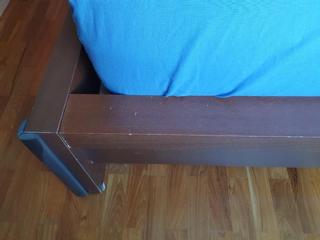 King Size Bed Frame Ikea Hamar / Malm, Furniture & Home Living