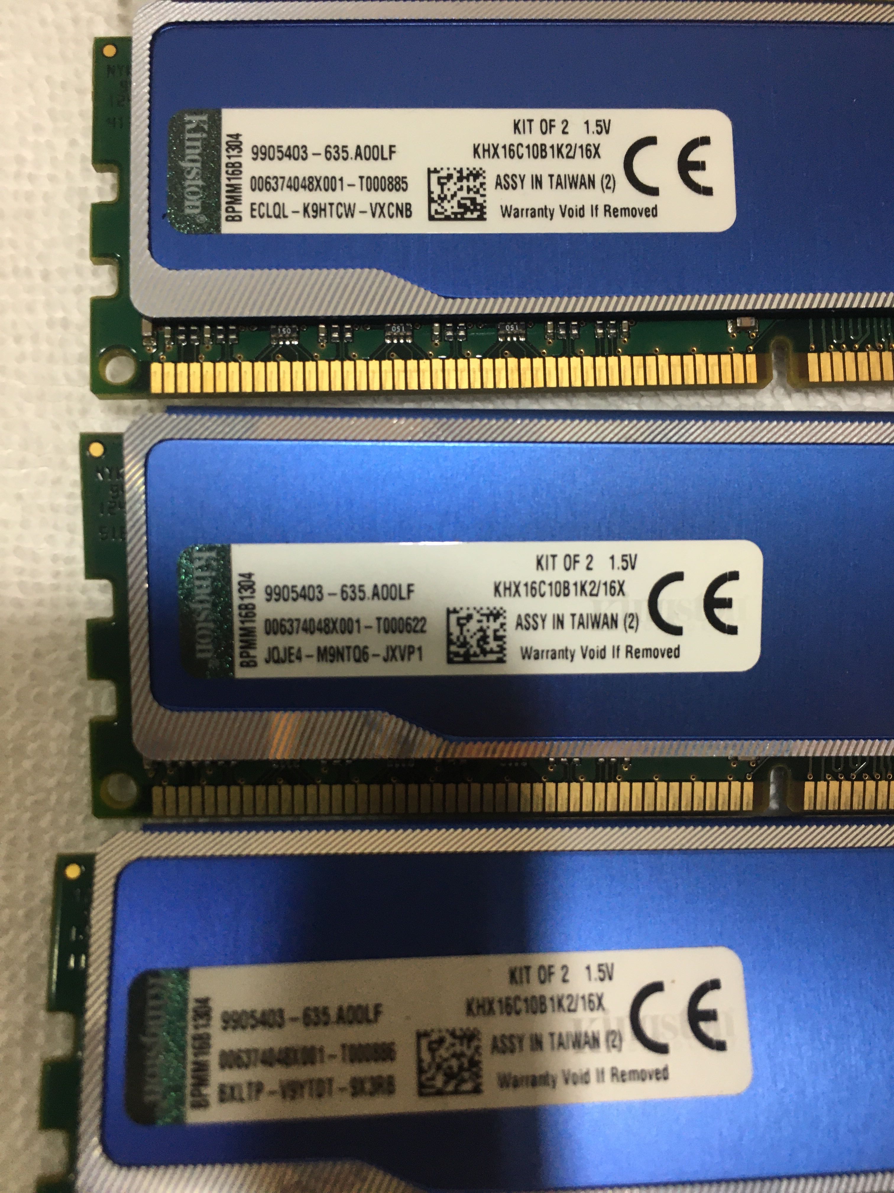 Kingston Hyper X Blu KHX16C10B1K2 16X Computers Tech
