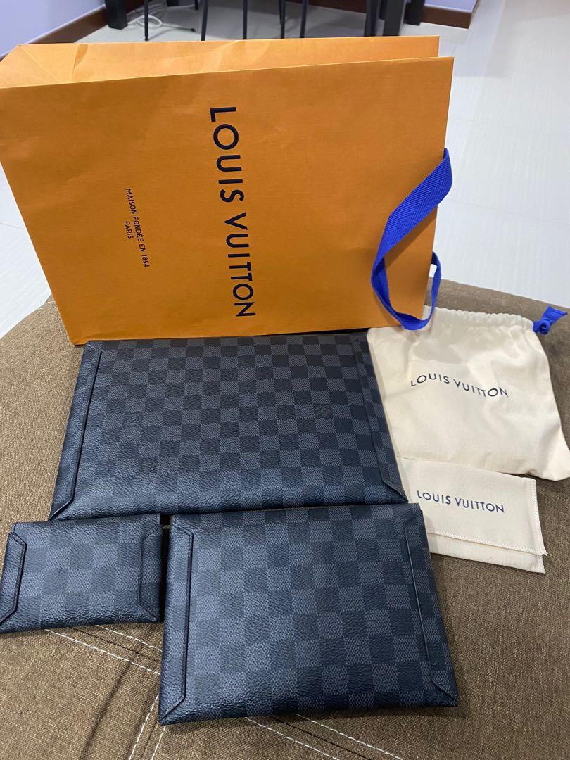 Louis Vuitton Alpha Triple Pouches (N60255) used with iPad Pro 11 and Onyx  Boox Note 2 