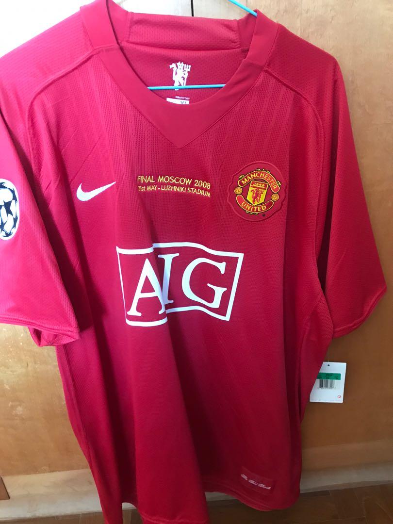 Manchester United 2008 Champions League Final Retro Jersey Men Adult