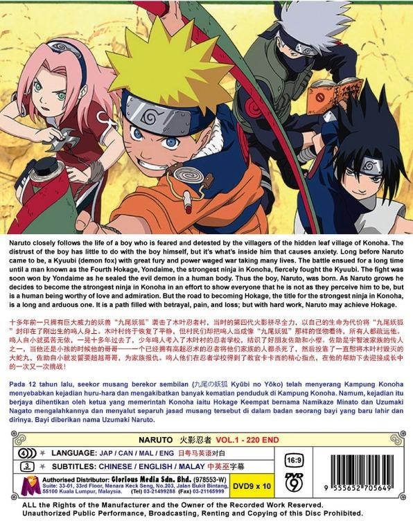 Naruto Shippuden Episodes 398-448 English Dubbed / Japanese Seasons 19-20  DVD