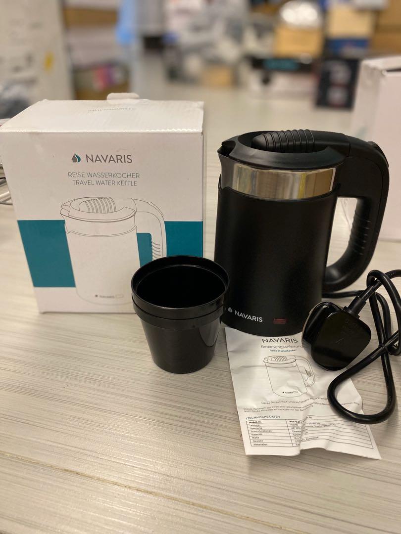 Navaris Compact Electric Travel Kettle 0.5 Litre Travel Jug Kettle