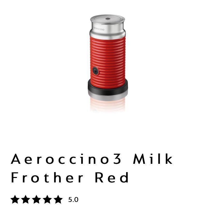 Aeroccino3 Milk Frother Red