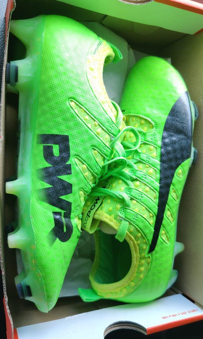 First grade PUMA evoPOWER Vigor 1 Mx SG soccer boots Men s Fashion Footwear Boots on Carousell