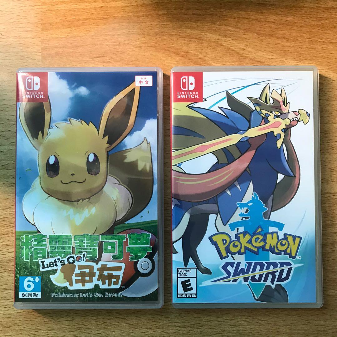 Nintendo Switch Games Pokemon Sword Let S Go Eevee Toys Games Video Gaming Video Games On Carousell
