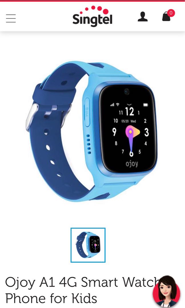 Singtel kid smart watch on sale