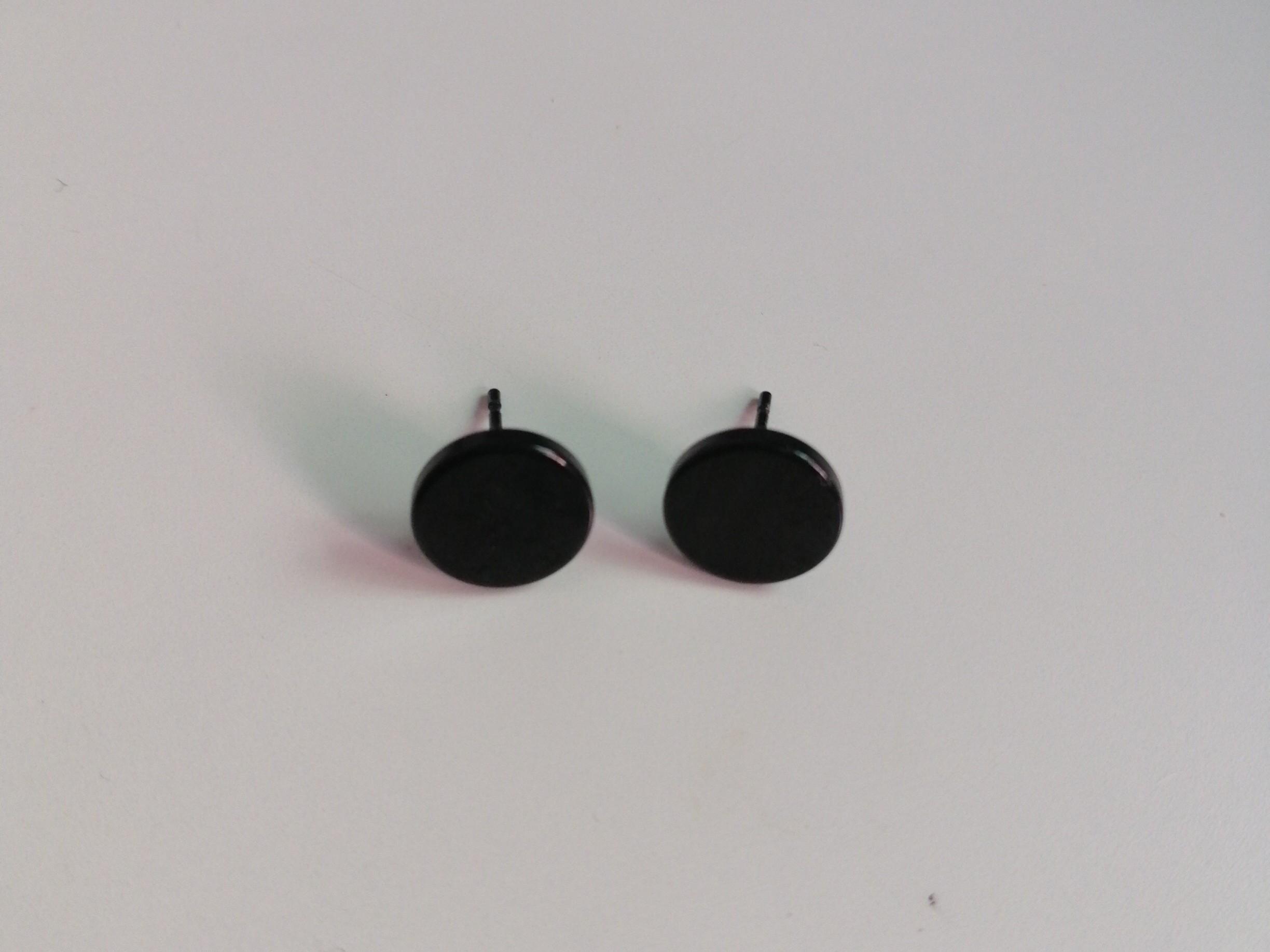 Plain black clearance earrings