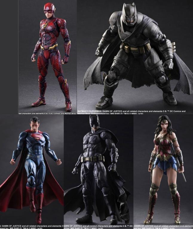 Play Arts Playarts DC Armored Batman V Superman Wonder Woman The Flash Dawn  of Justice League Figure Toy, Hobbies & Toys, Toys & Games on Carousell