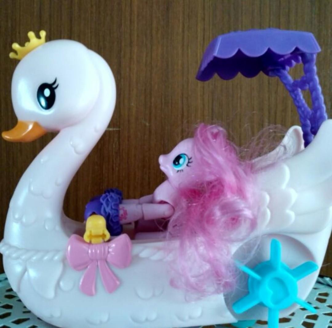 Pony Pinkie Pie Swan Boat set MLP preloved
