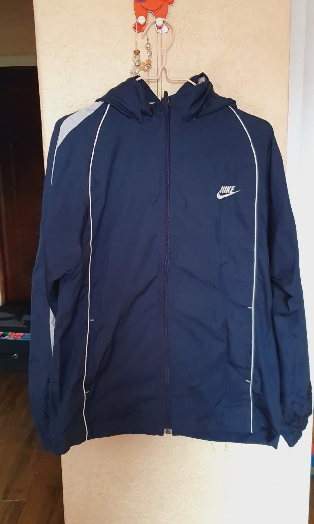 nike blue waterproof jacket