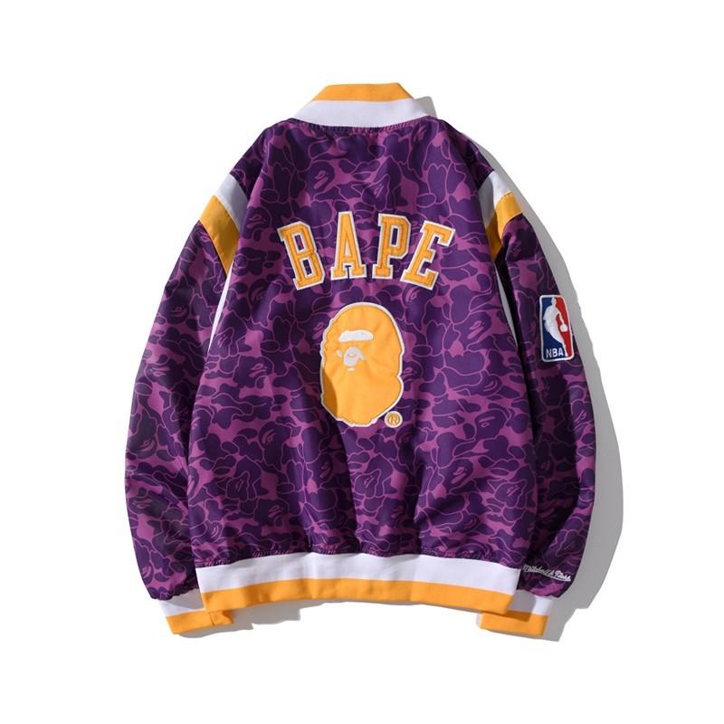 PreOrder Bape Lakers Jacket M XL Men s Fashion Coats Jackets