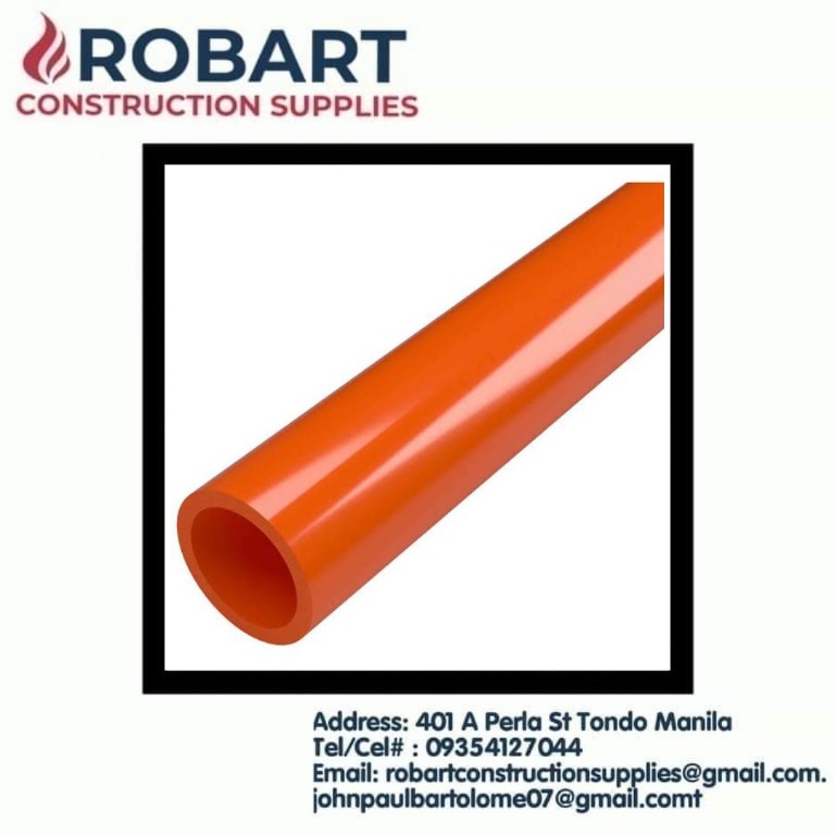 PVC Pipe Orange, Commercial & Industrial, Construction Tools & Equipment on Carousell