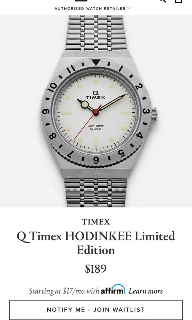 Timex hodinkee cheap