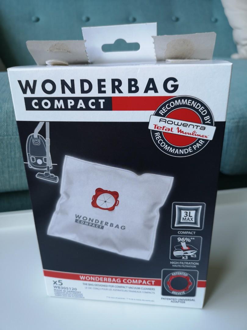 WB305120 Rowenta Wonderbag Vacuum Cleaner Bag Wonderbag Compact x 5 