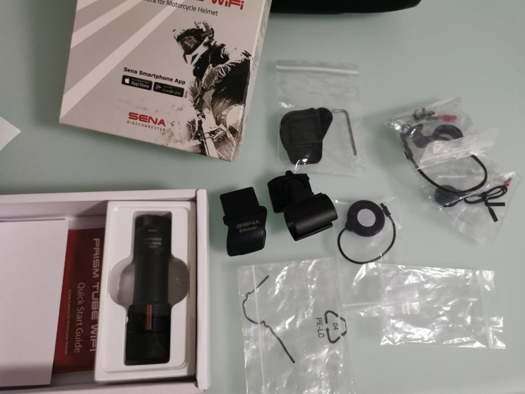 Sena Prism Tube WiFi Action Camera for Motorcycle Helmet, Motorcycles