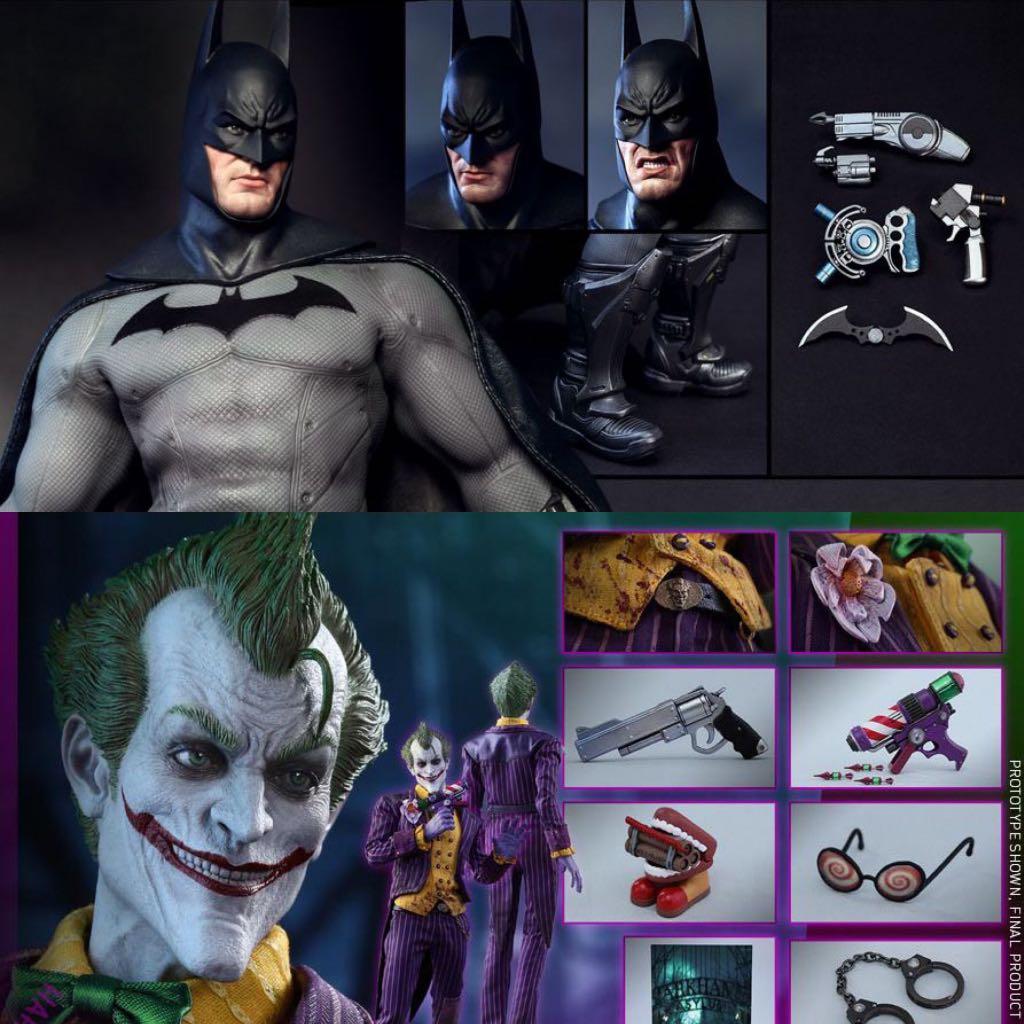 SET OF 2 Hot Toys Batman Arkham Asylum Joker + Arkham City LOOSE (Knight  Prime One XM Studios 1/6 scale figure justice league), Hobbies & Toys, Toys  & Games on Carousell