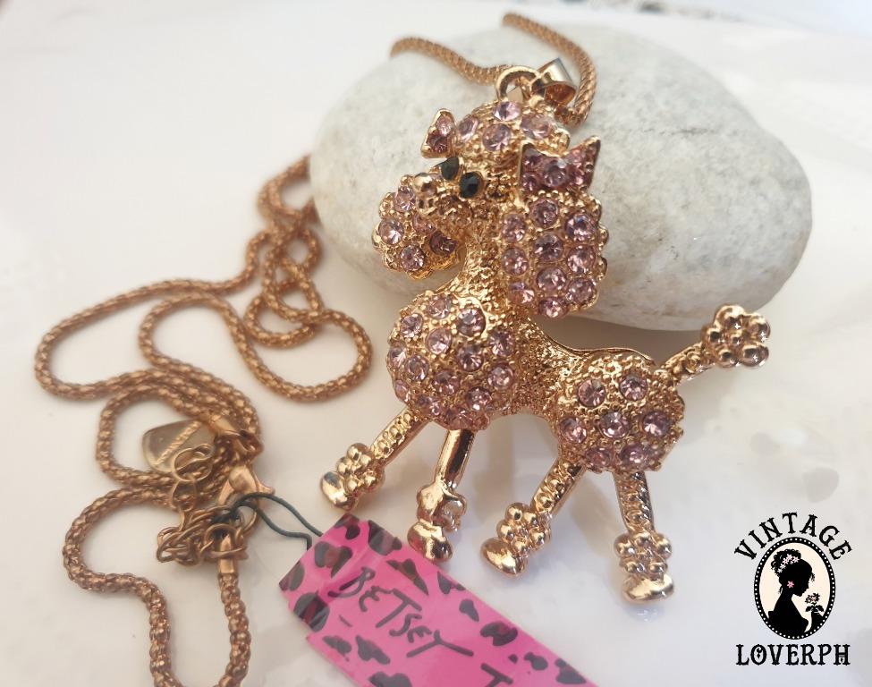 Betsey johnson poodle necklace online