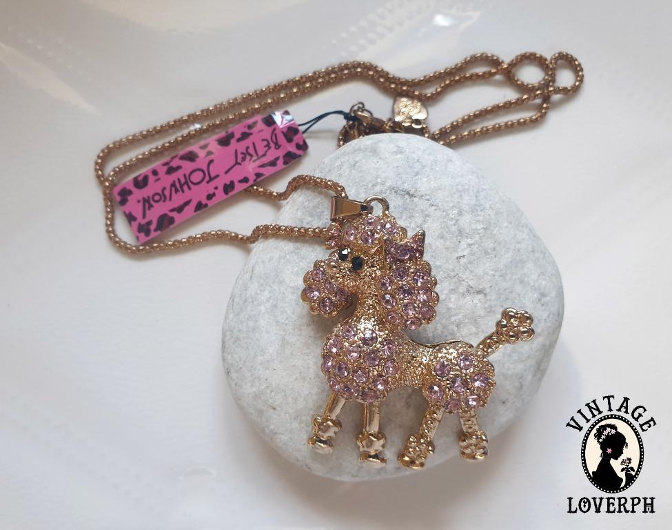 Betsey johnson poodle necklace hot sale