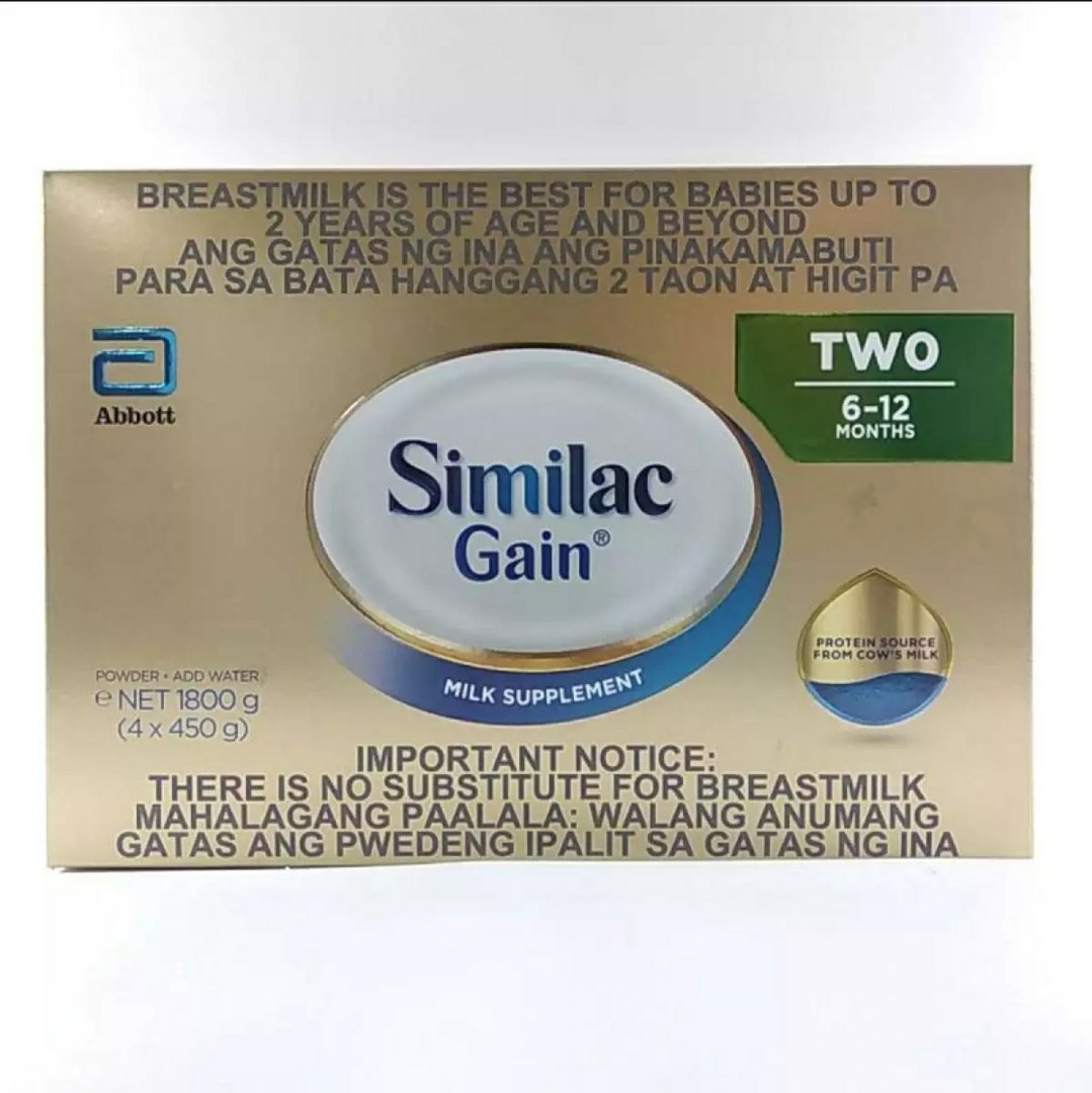 Similac gain best sale two