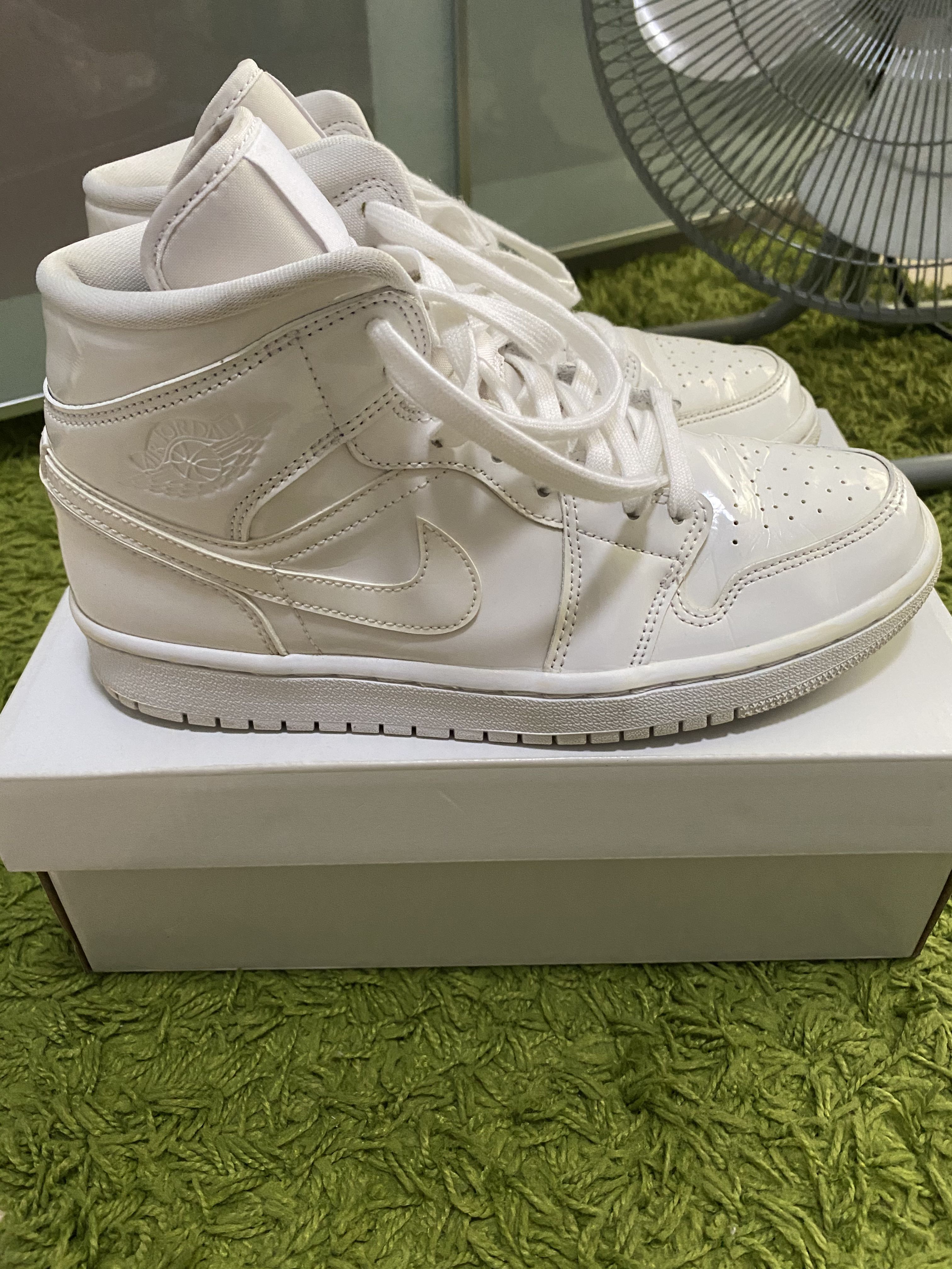 STEAL Air Jordan 1 Triple White Patent Leather Women s Fashion