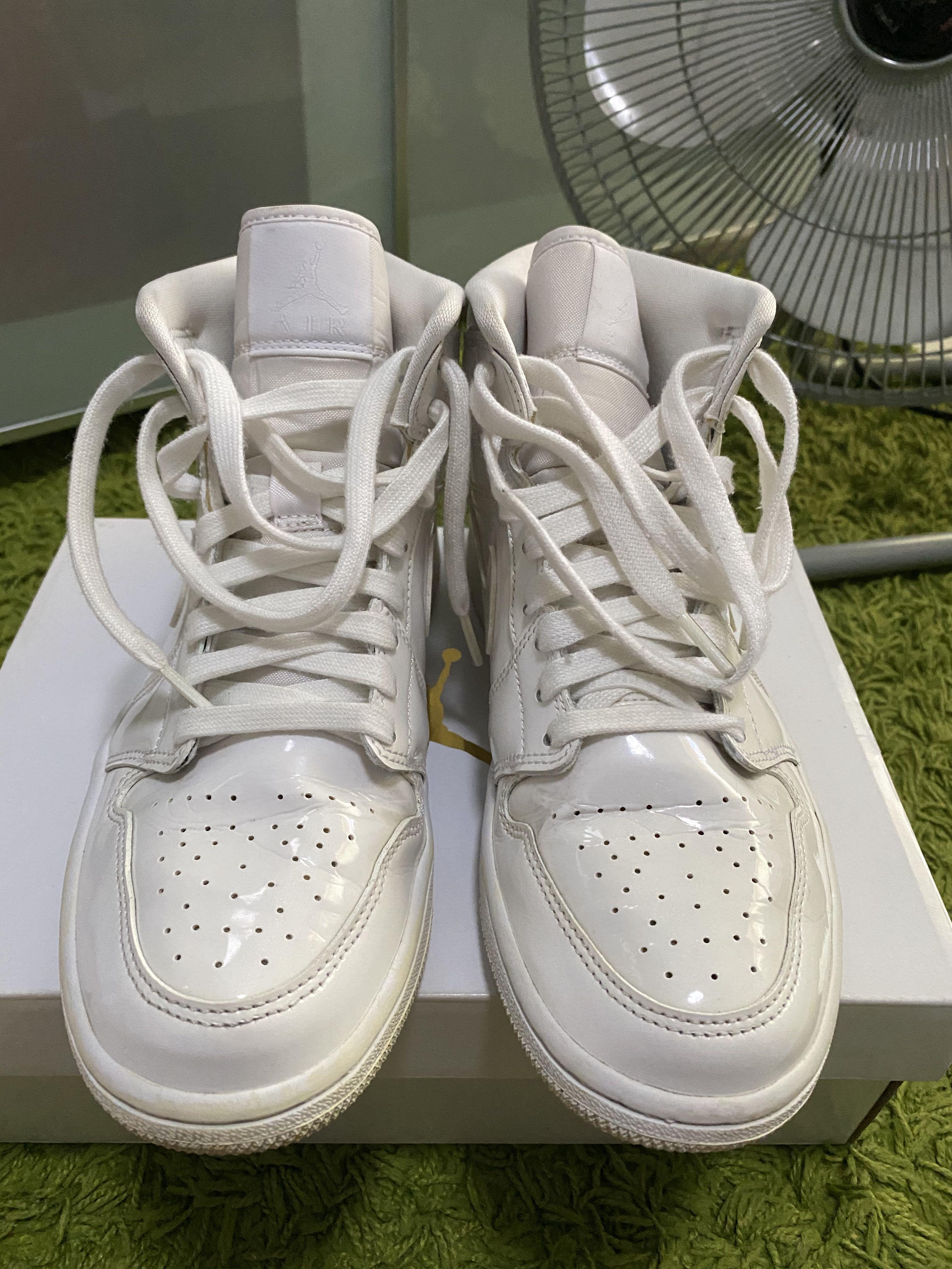 STEAL Air Jordan 1 Triple White Patent Leather