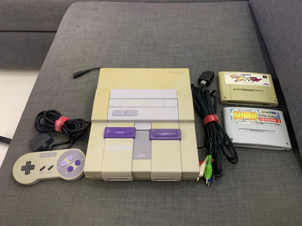 Super Nintendo SNES modded famicom Video Gaming Video Games