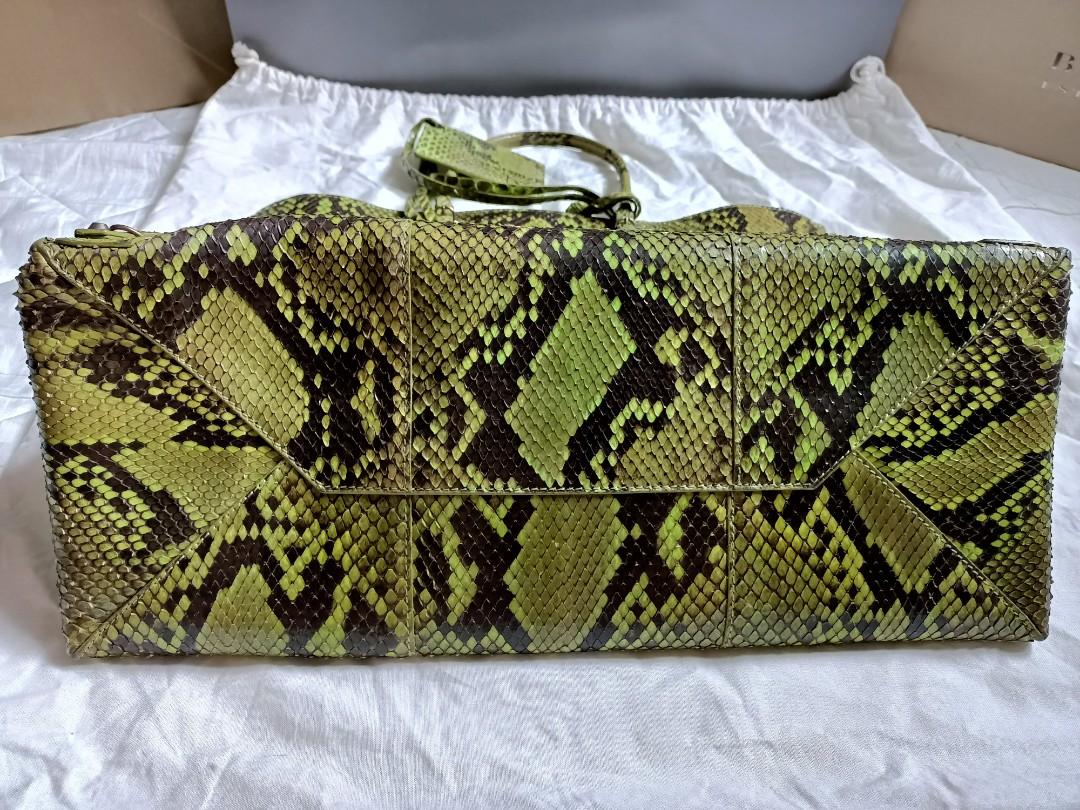 Balenciaga Python Leather Paper A4 Tote Bag at FORZIERI