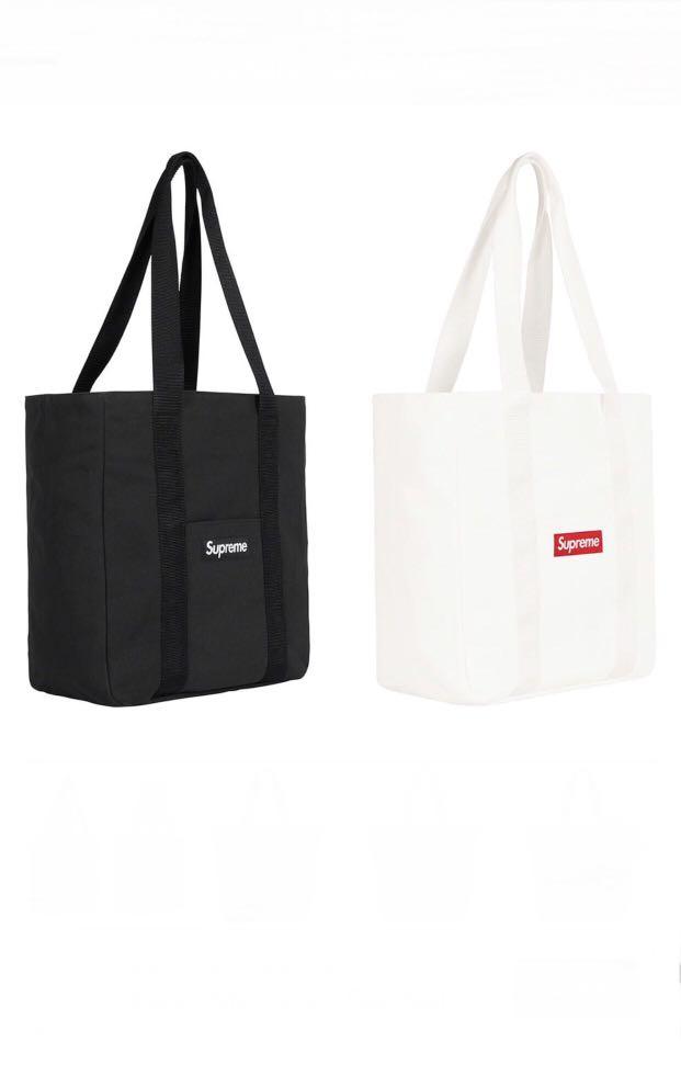 supreme black tote bag