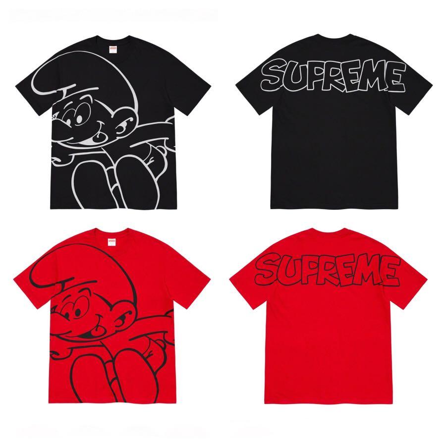supreme smurfs tee