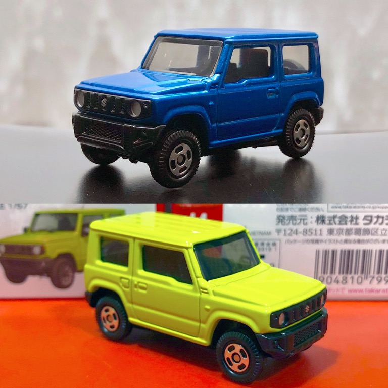 Suzuki Jimny Blue/Green 1:64 JB64 [Authorised Retailer], Hobbies & Toys