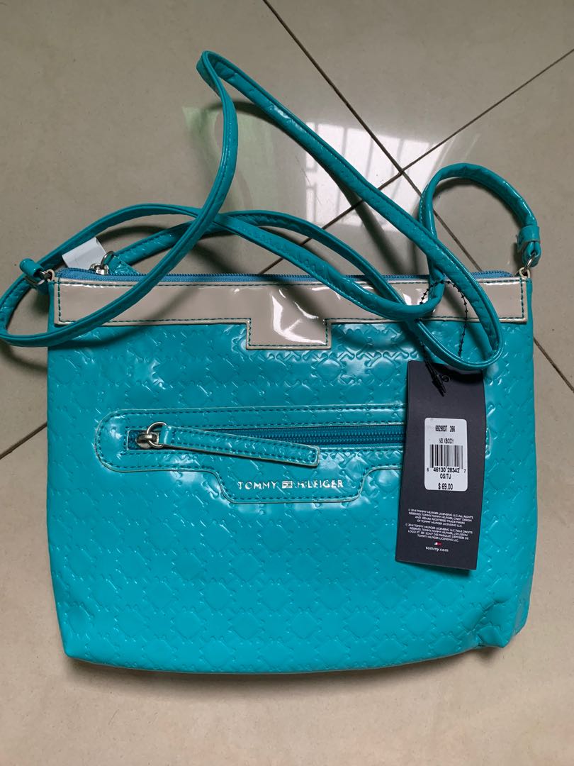 tommy hilfiger sling bag blue