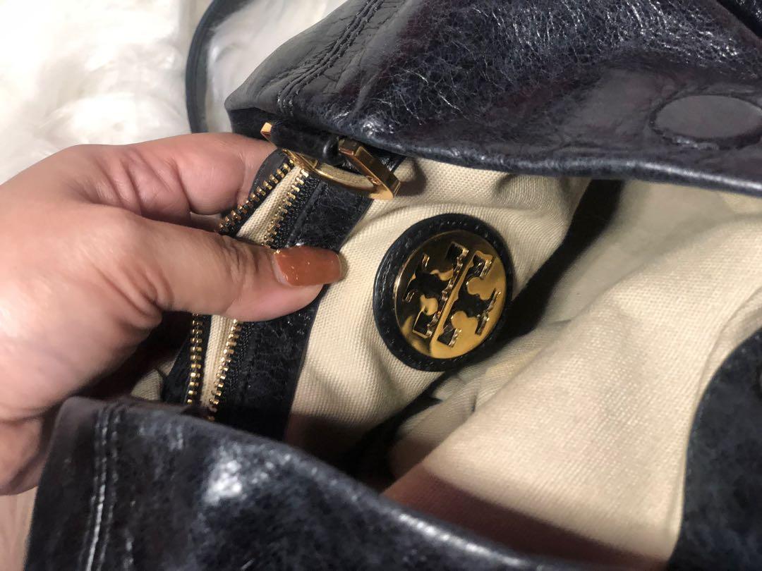 Tory Burch Dena Foldover Crossbody bag, Luxury, Bags & Wallets on Carousell