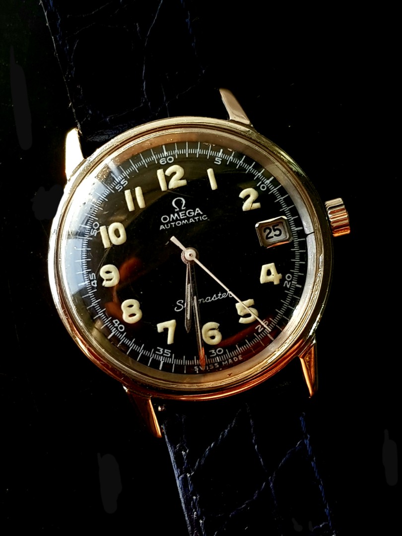 Vintage Omega Seamaster Military dial Men Watch Men s Fashion