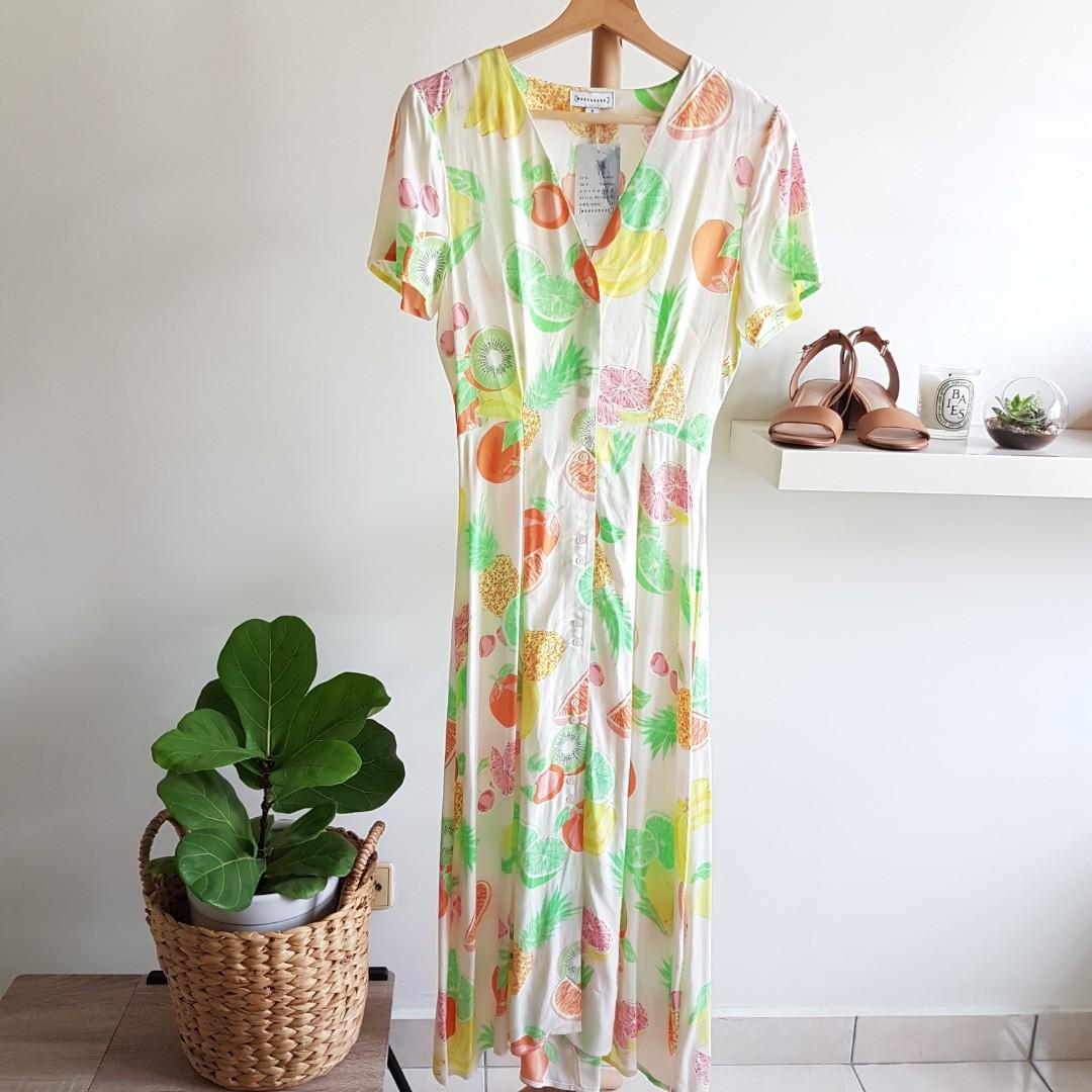 Warehouse fruit dress sale