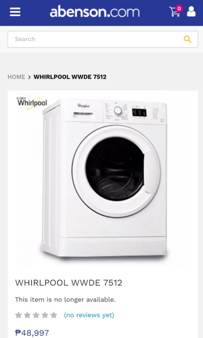 Whirlpool Washer Dryer Combo 100 Dry Tv Home Appliances Washing Machines And Dryers On Carousell