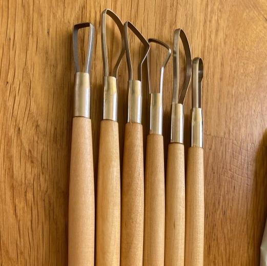 6Pcs Clay Tools Pottery Ceramic Sculpting Tools Carving Ribbon