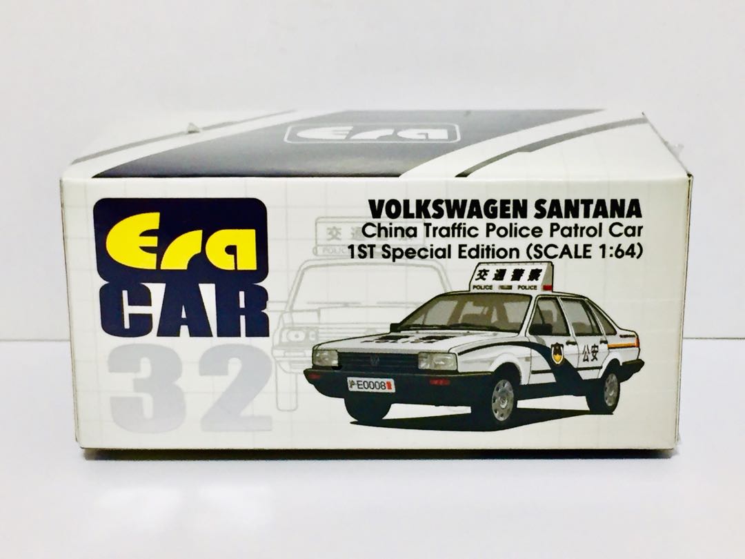 全新未開封era Car No 32 合金車仔scale 1 64 福士volkswagen Santana Shenzhen 中國公安交通警察1st Special Edition 玩具 遊戲類 玩具on Carousell