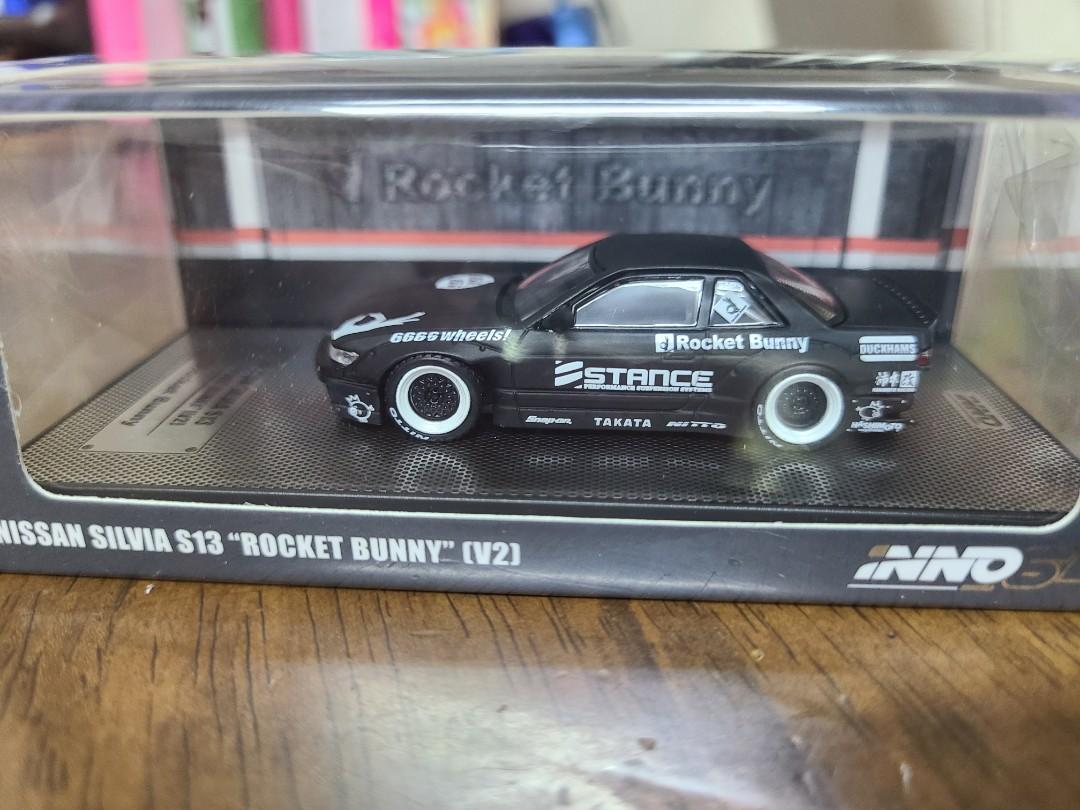 全新inno 64 1 64 Nissan Silvia S13 Rocket Bunny V2 Matte Black 玩具 遊戲類 玩具 Carousell