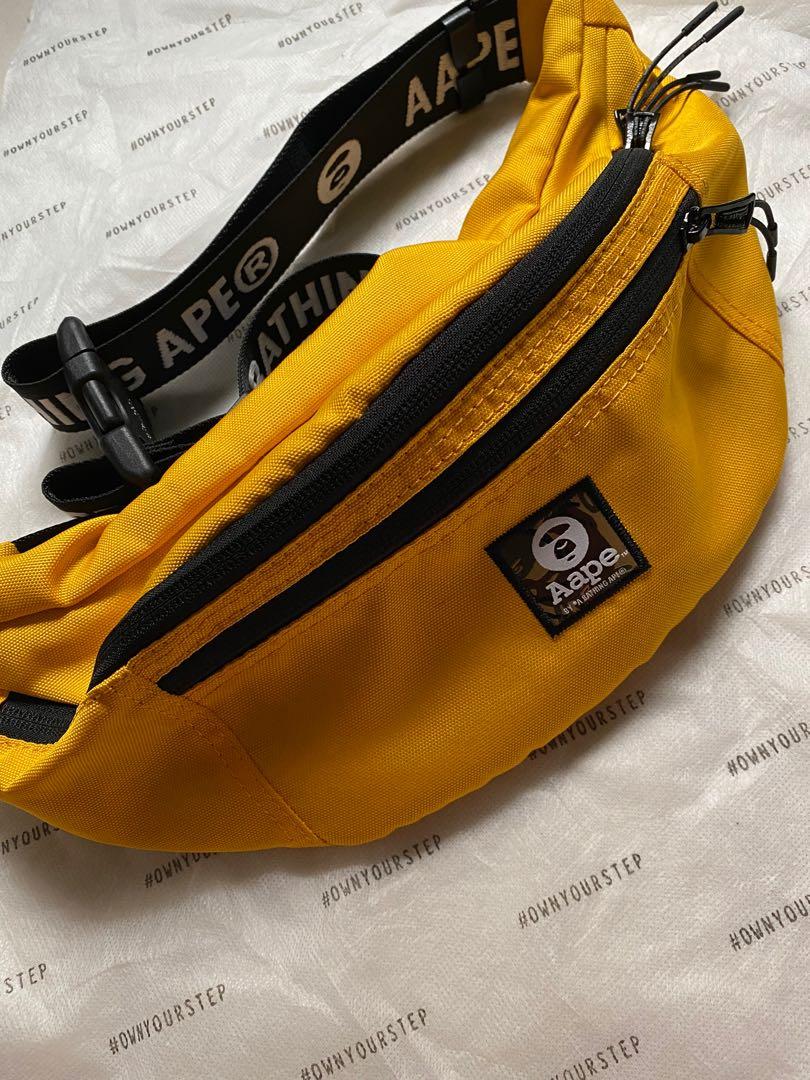Aape nylon cheap canvas waist bag