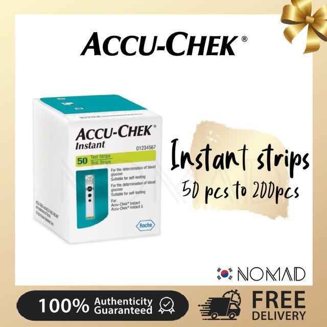 Accu Chek Instant 50 Test Strips Authentic Seller Assistive Devices Health Monitors Gadgets On Carousell