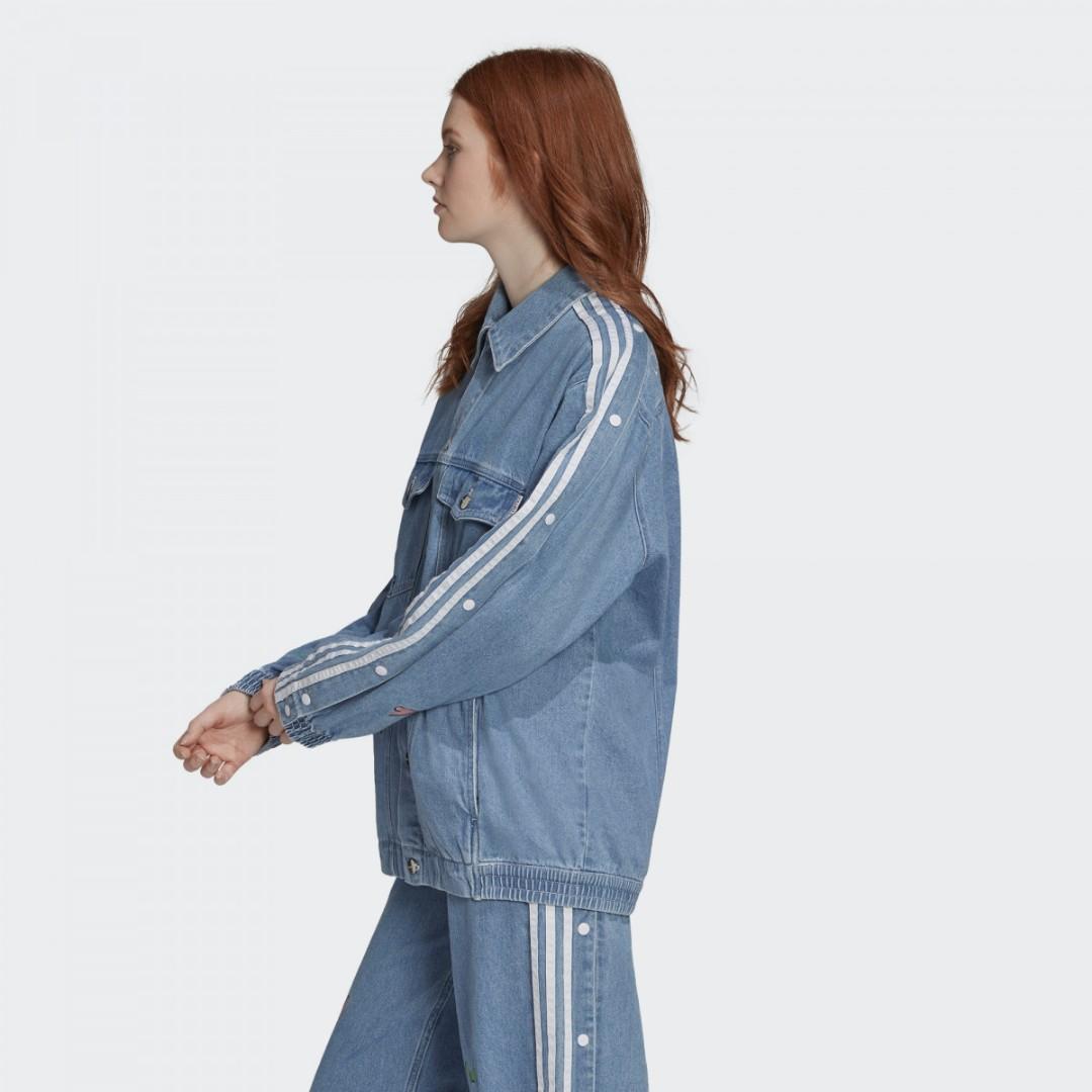 Adidas originals x danielle cathari diagonal side stripe denim jacket best sale