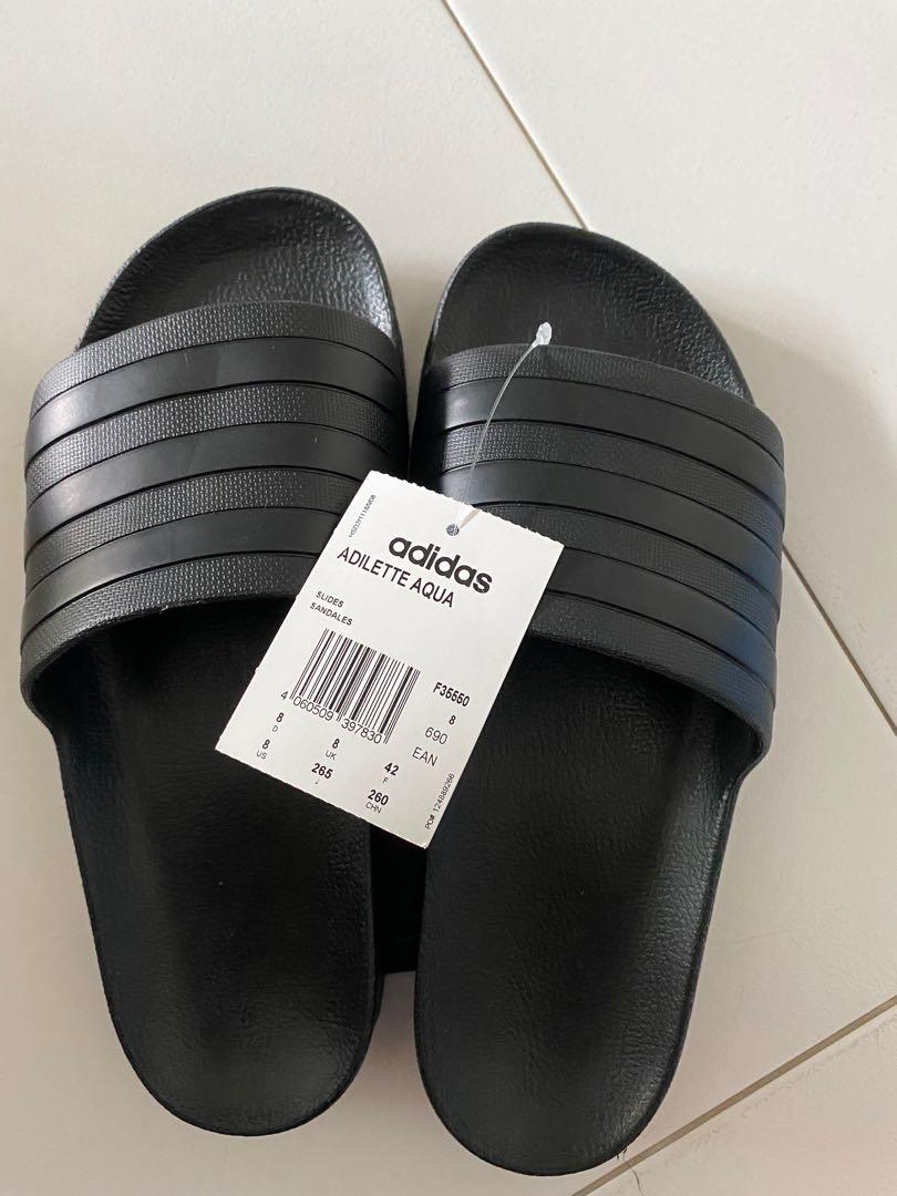 adidas slides mens black