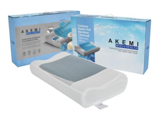 akemi bamboo charcoal memory pillow