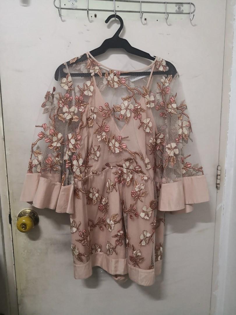 alice mccall floral playsuit