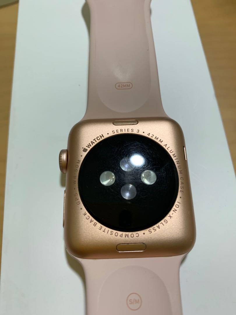 Gold apple watch series 3 top 42mm