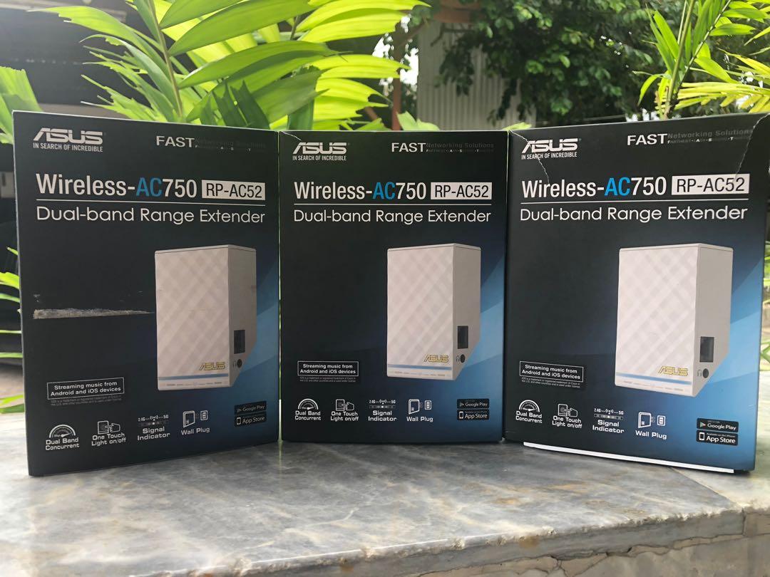 ASUS Dual Band Range Extender/Router (Category: Networking) located in Talisay. Submitted by prinzlu (Listing ID 1044663795, Image 3). Description: -Slightly Used -2.4ghz & 5.0ghz wifi RFS: Upgraded to Wifi Mesh System.