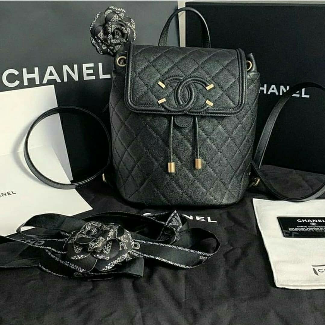 chanel filigree backpack