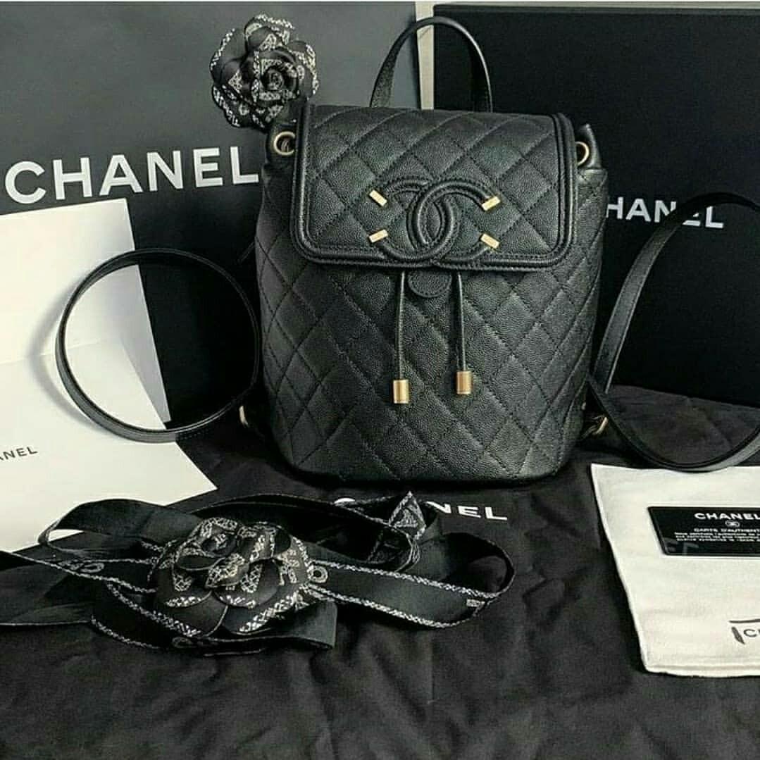 Chanel hot sale filigree backpack