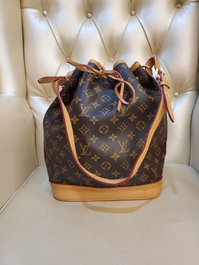 Louis Vuitton Bucket Bag Brown Canvas Vintage SEE DESC Purse Shoulder Bag